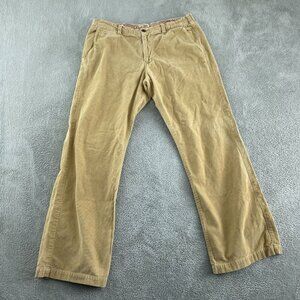 Bonobos Mens Athletic Boot Corduroy Pants 35/32 Beige 100% Cotton 5813